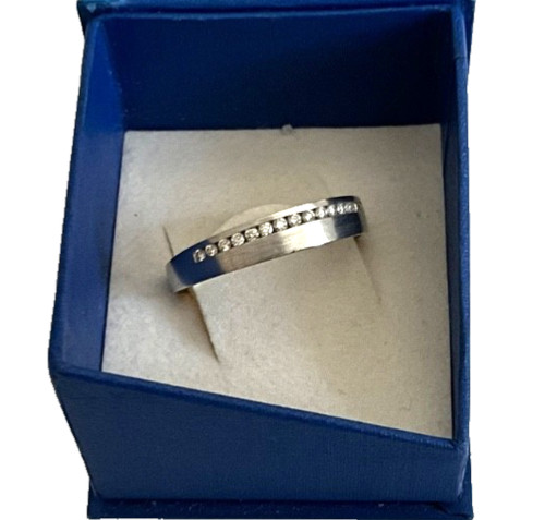 Platinring 950 mit - , 15