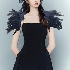 Feder Cape Schal Fake Kragen