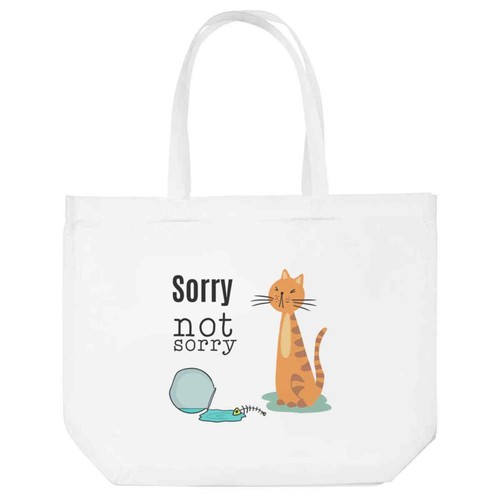 Einkaufstasche freche katze - "freche,