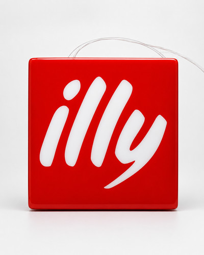 Illy leuchtreklame 37x37 - illy,