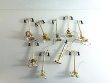Märklin H0 Nostalgie ein und zweiarmige Lampe aus Guss 9 Stück s. Foto PK1508 o.