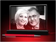 2D Glas Gravur Glasfoto Foto