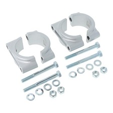 Set Schutzblechhalter für Blech-Kotflügel, silber matt, inkl. Schraubenset - S50