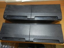 2 Stück Aufbewahrungsbox für je 24 VHS Videokassetten schwarz  je 2 Schubladen 