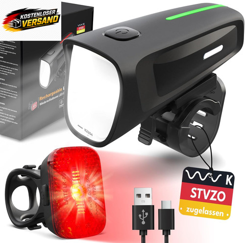Led fahrradlicht set - set, lux