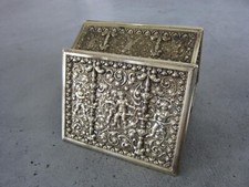 Erhard & Söhne, Dose aus Messing, alte Schmuckschatulle