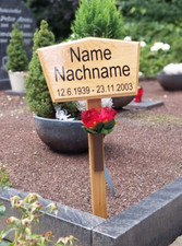 Grabschild , Holztafel 