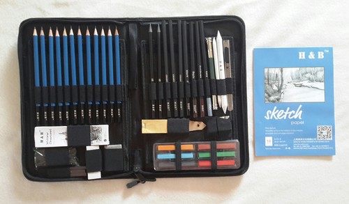 48tlg zeichenset skizzenset - zeichenset,