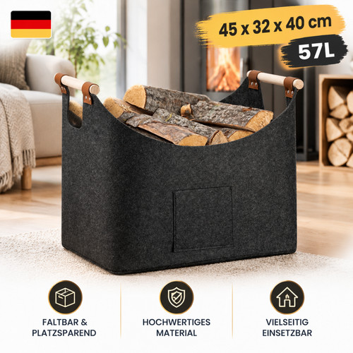 Brennholzkorb xxl holzkorb - xxl,