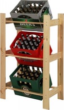 Getränkekistenregal Kistenregal Kistenständer Holz Getränkekistenhalter 3 Kisten
