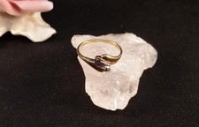 Ring Gold  Größe 52 Gelbgold 333 -2 Brillanten je 0,01 ct