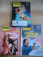 3x  Fledermaus Kriminal-Roman Nr. 805/818/837  Zustand 2