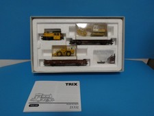Trix HO 21332 Bauzug 5-tlg, in OVP, guter Zustand für Bastler -siehe Text&Fotos!