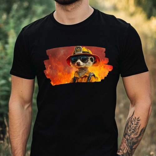 Herren shirt erdmännchen - herren,