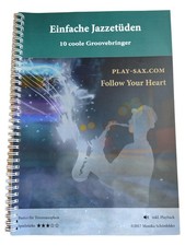 Monika Schönfelder Jazz Etüden Tenorsaxophon Buch mit Playbacks Anfänger