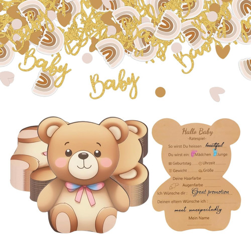 Babyparty spiele karten - karten, 25