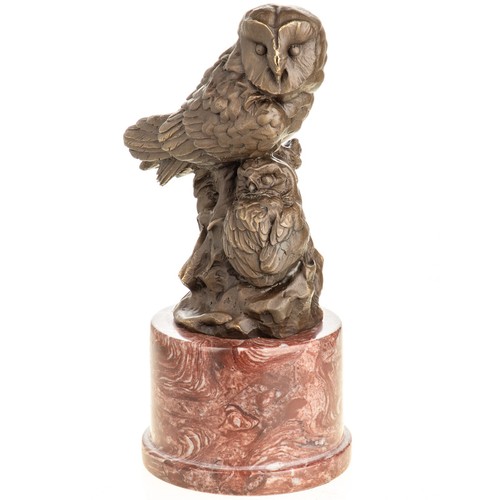 Bronze skulptur eule art - eule,