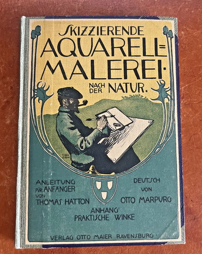 Skizzierende aquarell malerei - skizzierende, aquarell-malerei