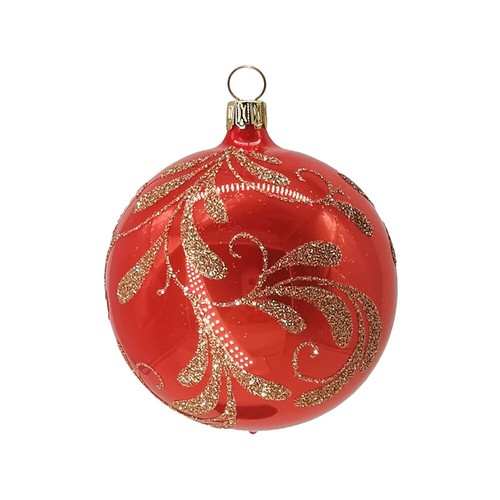 Weihnachtskugel 6cm orange - weihnachtskugel, Ø