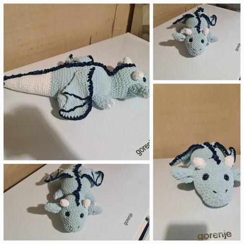 Süßer gehäkelter drache - süßer,