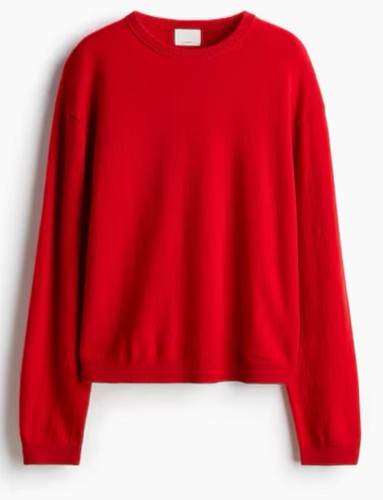 Kaschmirpullover rot - h&m,