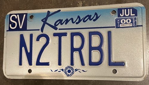 Kansas autokennzeichen license - kansas,