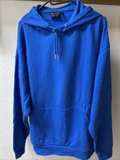 Neu!  ASOS Design Kapuzenpulli Hoodie Herren Blau Gr. M