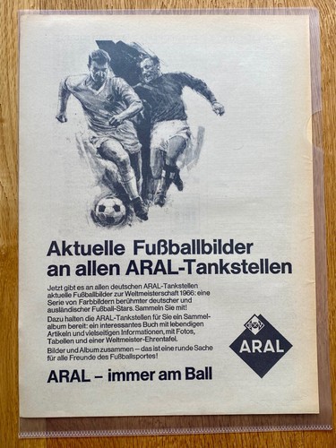 Aral fußballbilder 66 - fußballbilder, ´66