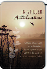 Trauer Beileid Kondolenzkarte