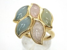 GOLDJUNGE69 * SOGNI D`ORO EDELSTEIN RING (17,5)  MULTI BERYLL FANTASIE 375er GEL