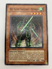 Yugioh Karte 1. Auflage DIE SECHS SAMURAI - NISASHI Monsterkarte STON-DE010 837
