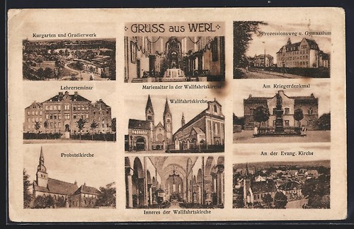 Werl marienaltar in - ak, werl,
