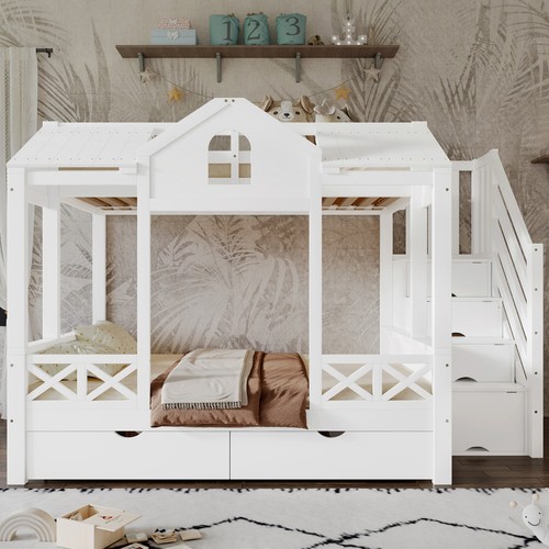 Hochbett etagenbett kinderbett - hochbett,