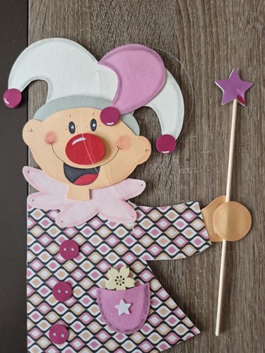 Tonkarton fensterbild clown - tonkarton,