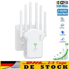 1200Mbps WLAN Repeater Router Range Wifi Verstärker Signal Access Point Booster