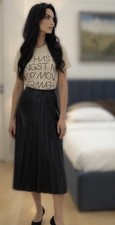 Midi Rock Lederimitat H&M