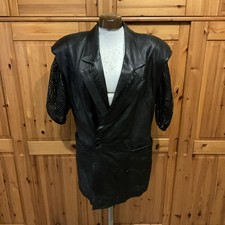 Damen Lederweste mit Ärmel