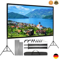 120Zoll Beamer Leinwand Mit Ständer 16:9 Outdoor Heimkino 4K HD Projector Screen