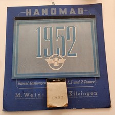 Original Kalender Hanomag 1952