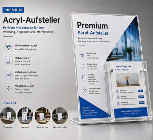 Premium acryl aufsteller - a4, /