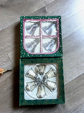 Omas alter Glas Christbaumschmuck 10 teilig Glocken Lauscha ovp von Oma