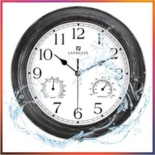 30cm Vintage Schwarze Wanduhr