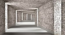 Fototapete 3D Optik Tunnel