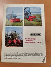 Mengele TrommelFeldhäcksler TH 2 Prospekt tractor brochure 44