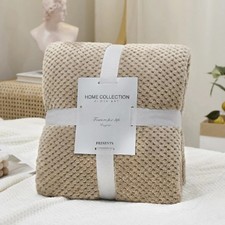 Wärmende Flanell-Decke Plaid kariert Soft Kuscheldecke 70x100 cm