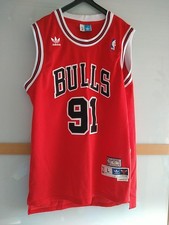 adidas Chicago Bulls Rodman 91 Trikot, Größe L, NBA Hardwood Classics 2013