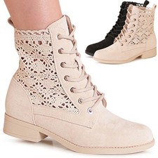 Damen Cut Out Stiefeletten