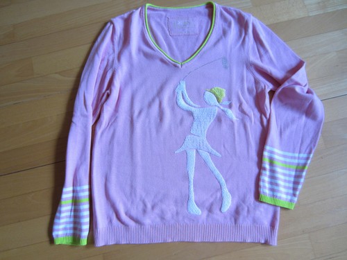 Girls golf pullover rosa - golf, mit