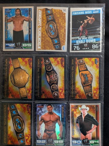 Wwe karten sammlung slam attax - wwe,