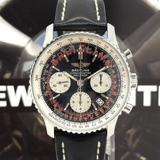 Breitling Navitimer 42mm Automatik Schwarz Fullset A23322 Serviced!